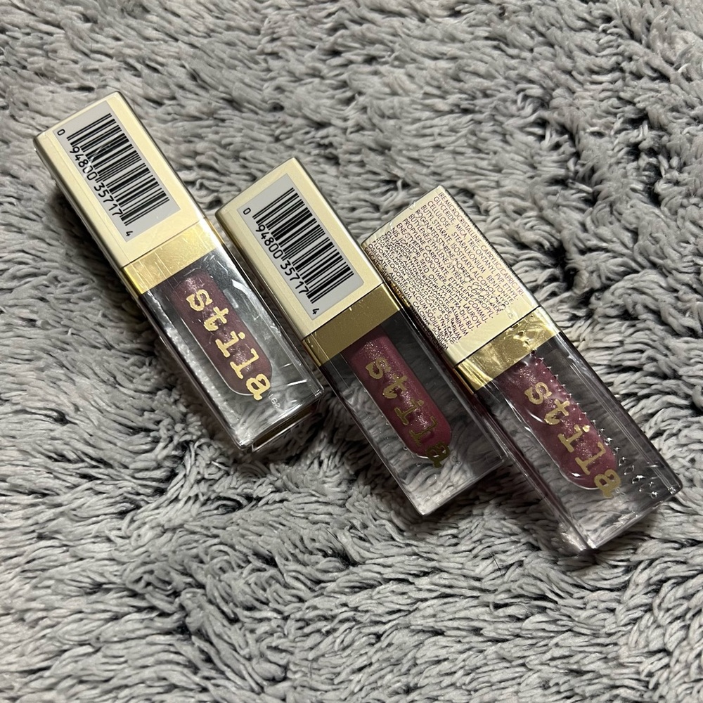 Stila Beauty Boss Lip Gloss-Synergy-Deluxe Size-Set of 3
